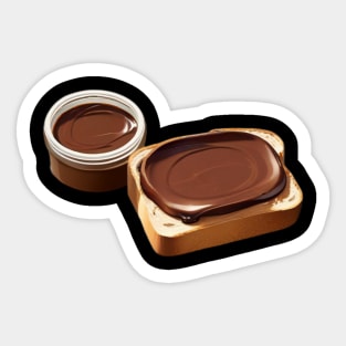 Chocolate Toast Sandwich Bread Vintage Retro Yummy Kawaii Coffee Sticker